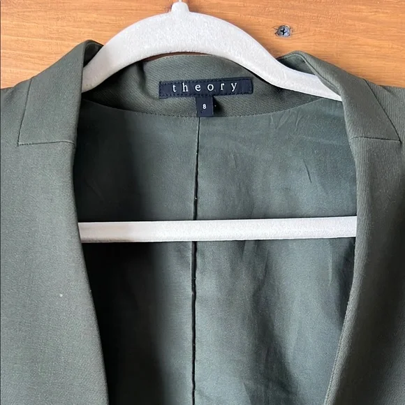 Theory  Women's Olive Blazer - Picture 4 of 13